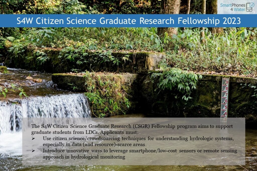 S4W Citizen Science Graduate Research Fellowship